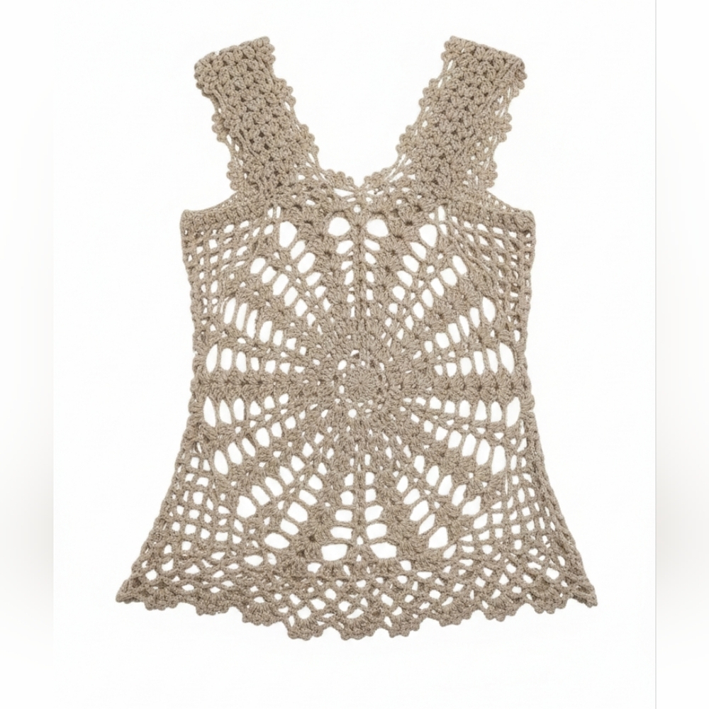 Diamant Angel Boho Crochet Knit Tank